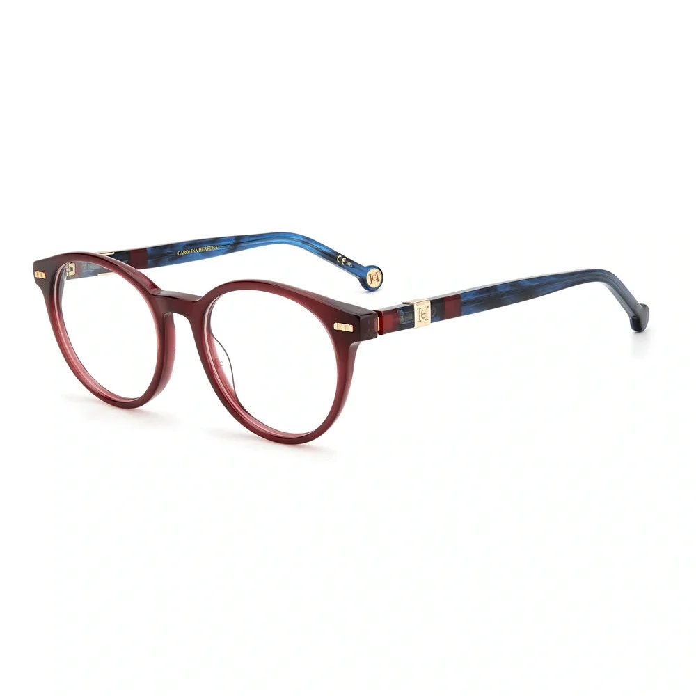 NWT Carolina Herrera CH0049-XAE-50 Brown Blue 50mm Eyeglasses
